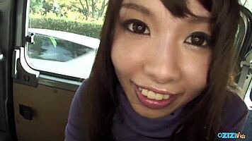 In The Car Backseat, This Babe Sucks Hard Fat Cock With Passion