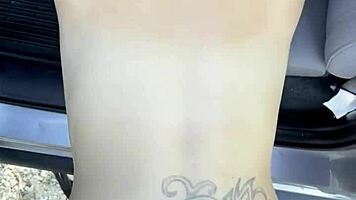 busty petite 18+ hooker with a lip ring sucks & fucks in public & doesnt know he came in her pussy