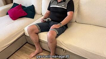 Stepson Brazenly Fucked Stepmom Stuck In Couch Russian Amateur With Conversations And English Subtitles