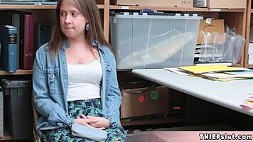 petite brooke gets punish fucked real hard by a cop after she got caught shoplifting in california