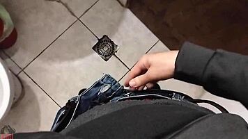 i wish you were here sucking my big cock in bathroom