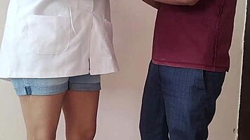 college trainee nurse sucking doctor bbc dick in private cabin