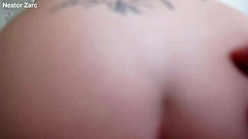 Spanish petite brunette gets smashed in trailer with BDSM spanking, spitting, and humiliation