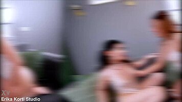 two sexy bitches violet and virgin butterfly vs 4 black cocks in bbc dp dpp gangbang 😈