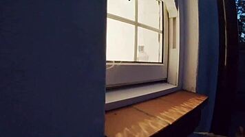 you peek at your neighbor's wet shower display