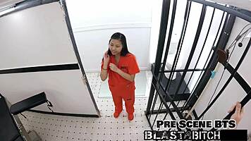 raya nguyens ass gets blasted with cum backstage