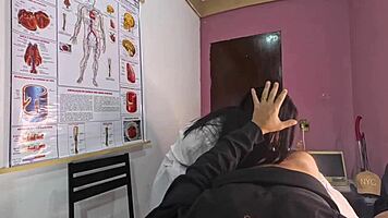 Oh wow, unexpected hard-on pops up in front of the hot nurse 😏