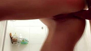 Fucked this skinny ass in the bathroom and filled it with creampie