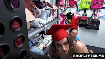 shoplifter selina bentz shows officer her deepthroat skills