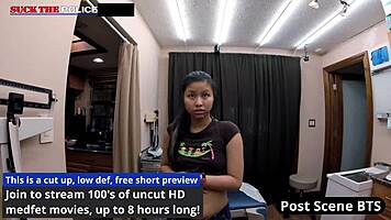 raya nguyen blackmailed into anal submission by a cop in latex gloves