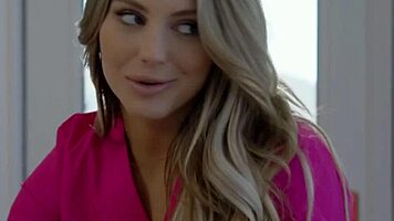 lesbian masseuse kayley gunner tit sucking and pussy licking