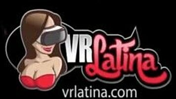 Tattooed latina babe intensely works out in vr