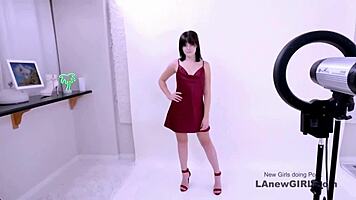 Graceful Young Brunette Fucked at Modeling Audition