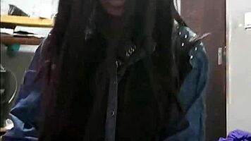 daddy porn boss gets blowjob close up by black slut 😈