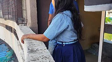 Desi young amateur hardcore fucks with guy when alone at home
