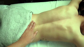 my neighbor works as a massage therapist, he gave me a relaxing massage