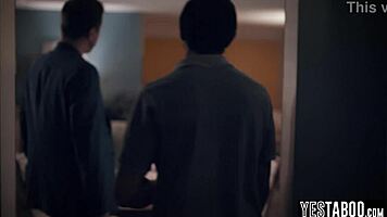 Skinny Russian Teen Stepdaughter Double Penetrated by Her Stepdad