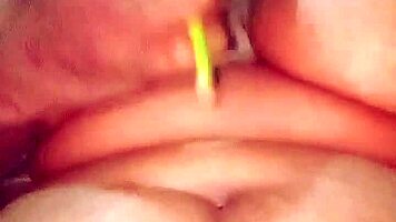 The HORNY asian woman uses a BRINJAL for her WET PUSSY masturbation.
