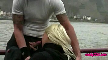 Teens experience intense emotions in riverside groupsex orgy