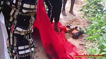 Village whore got boned by big black long dick! Amateur ebony slut collects it on missionary journey.