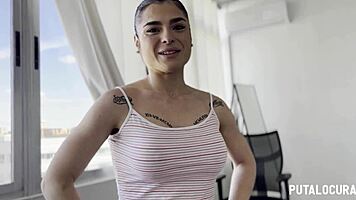 voluptuous spanish tattooed nadja hot chatting and swallowing torbe's cum