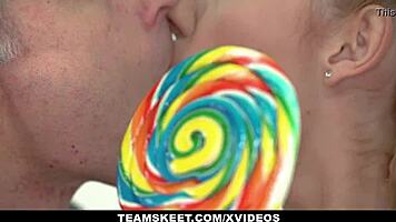 poppy pleasure rocks braces and pigtails in hardcore pounding