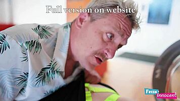 innocent petite babe's tight ass nailed stuck in washing machine?