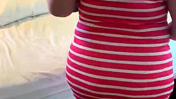 petite girl teases with visible panty lines