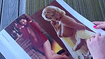 playboy pages make my petite milf pussy drip wet