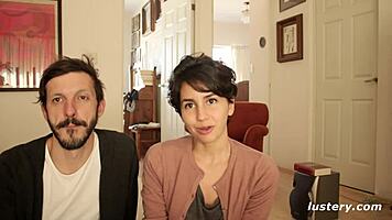 she rides his monster cock passionately in homemade video