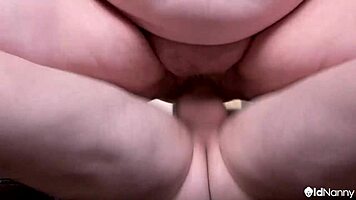 Bbw cougar strips naked then sucks sam bourne's cock hungrily