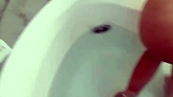 prostitute slurps sloppy blowjob then rides cock in motel hydromassage