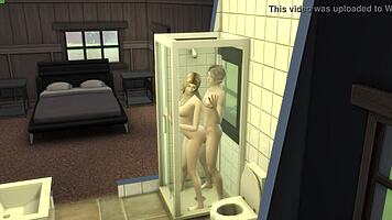 shower fun with innocent beauty 😏💦