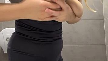 messy saliva fuels thrilling public blowjob encounter