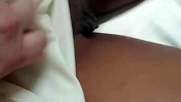 black babe strokes it perfect while my wife DEVOURS my dick hungrily!?