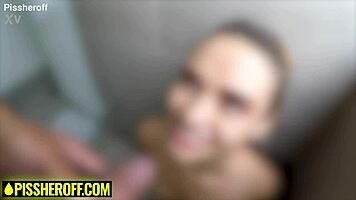 Blonde Latina Teen Kneels For Sloppy Cock Sucking And Piss