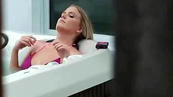blonde amateur deepthroats pov face fuck outdoor public spying!
