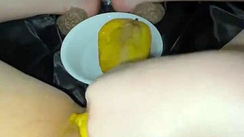 Saudi teen explores mango fruit play in Los Angeles home