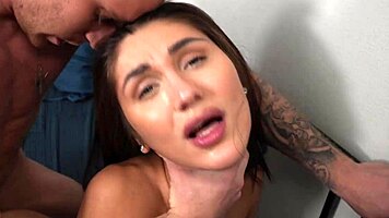will i ever stop after this wet brunette blowjob and creampie ride?