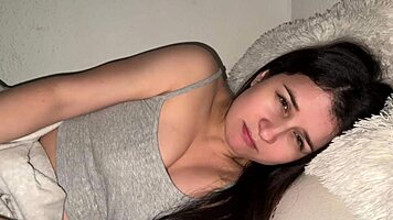 scared latina calms fear with stepbro's thick cock in room