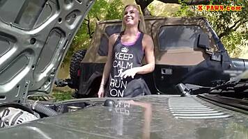 blonde bimbo gets banged hard by nasty pawn dude in reality pov