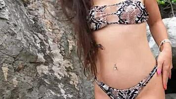 Petite Hottie Flashes Massive Boobs in Revealing Bikini