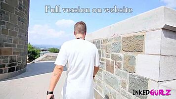 Tattooed Busty Babe Overwhelmed by Jessy Jones' Rough Hardcore Thrusting Passion