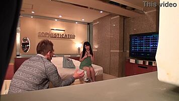 Secret bedroom video of young sexy Japanese with small natural tits getting fucked first time