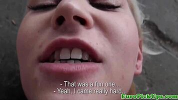 Hot Amateur Blonde Picked Up for Shaved Pussy Missionary Pounding!