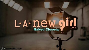 Cute long-haired brunette reveals sexy petite body in intimate pov showcase