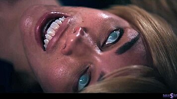 parasited octokuro's huge tits cosplay teen scissored by horny lesbian gamer