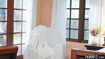 Kendra spanks Indica's ass then pussy licks lesbian