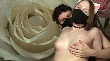 Amateur Brunette Furry Gets Tickled to Rough Orgasm Climax