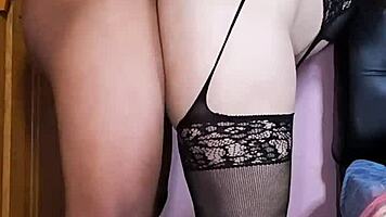 hey listen to her scream while i pound that sexy lingerie slut